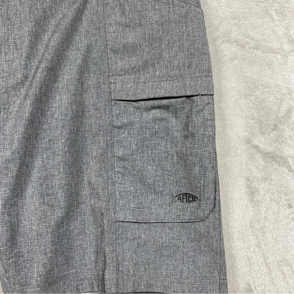 NEW Aftco Diffuse Fishing Shorts Mens Size 36 Charcoal - Picture 3 of 11